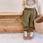 Children's Clothing From 2 To 7 Years Winter Kids Warm Cotton-Padded Trousers Baby Girls Thick Pants Toddler Boys Wear Clothes