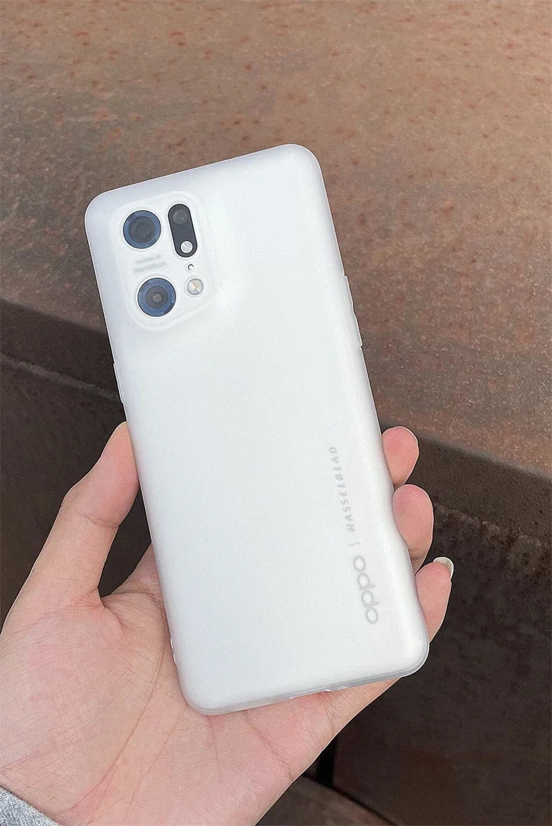 Matte Transparent Case For Oppo Find X5 Pro Ultra Thin Case For Find X5 Cover TPU Soft Silicone Simple Fashion Shell Bumper Capa