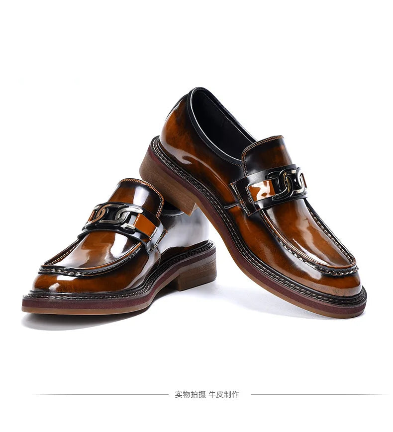 2024 New Shoes For Men Loafers Mens Dress Shoes Leather Shoes Man Male Genuine Leather Social Shoes