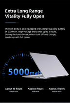 NEW Arrival Intel Core i7-8650U Slim Laptop 14.1 Inch Windows 11 Pro 12GB RAM 512GB 1TB SSD Office Study Computer PC Notebook