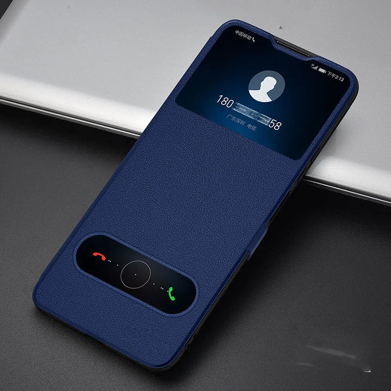 For Honor X9C Smart 5G Case Luxury View Window Magnetic Flip Case Cover For Honor X9C Smart PU Leather Case BRC-LX1 Phone Cases