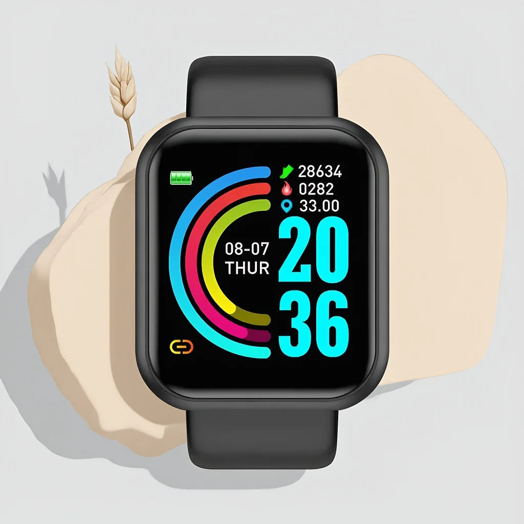 Bluetooth Smartwatch for Men and Women with Phone Connect and Music Control