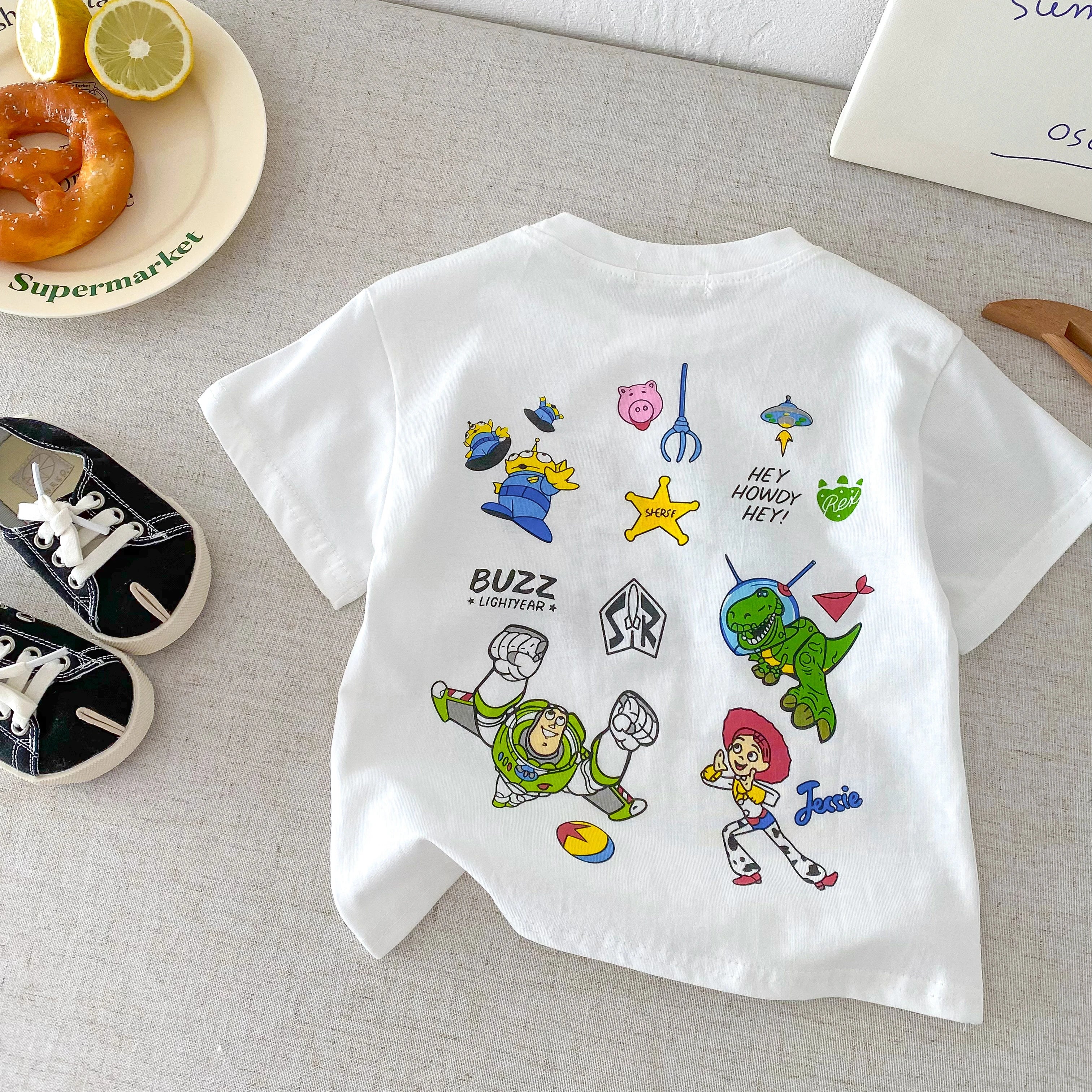 Hot Cartoon Print Baby Boys Clothing Baby Clothes 1 To 7 Years Boy Outdoor Clothes For Children Boy Child T Shirt Top Shirts