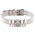 Fashion Stainless Steel For Woman Men Bracelet Mesh Bracelet Set Crystal Heart Anchor Charm Fine Bracelet Bangle Female Lover