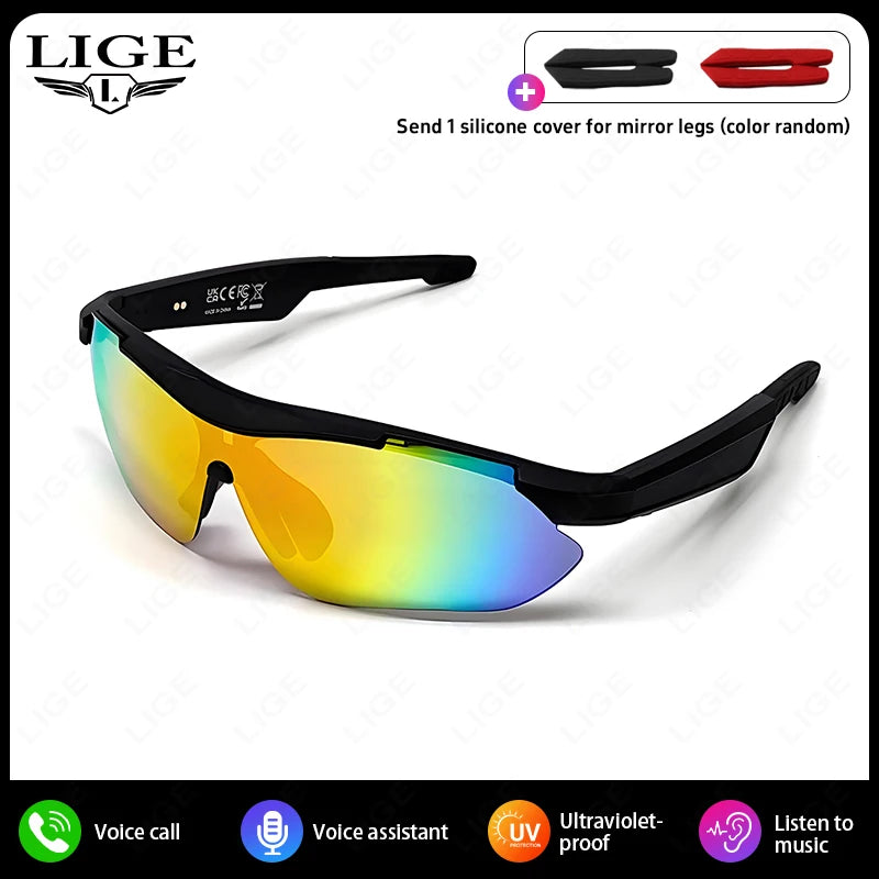 Smart Bluetooth Glasses Listening To Music Phone Calling Cycling Sport Headphone UV Protection intelligence Sunglasses Men Women