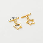 2-6Sets 14K/18K Gold Plated Brass OT Clasp Toggle Clasps Connector for DIY Bracelet Necklace Jewelry Making Findings Accessories