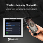 Smart Home Touch Screen 4inch WIFI Android11 bluetooths audio in Wall Amplifier Control Background Music Ceiling Speakers system