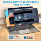 15.6" Laptop Computer PC Windows 11 Intel Core i7 6500U i3 6100U PC Gamer 16GB RAM Fingerprint Unlock Notebook Laptops Backlight