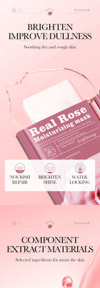 10pcs SADOER Fruit Floral Fragrance Face Mask Moisturizing Anti Wrinkle Hydrating Chamomile Blueberry Facial Masks Skin Care