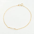14K Gold Filled Bracelet Naturel Pearl Bracelet Minimalist Jewelry Handmade Boho Bracelet for Women Tarnish Resistant Jewelry