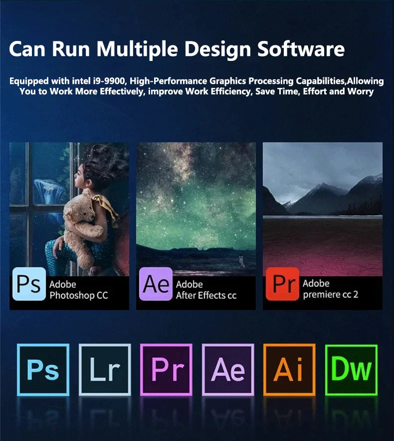 15.6' Intel Core I9 10980HK Windows 11 Pro Laptop Computer 32GB RAM 512GB 1TB 2TB SSD Portable Notebook PC Office Study Laptops