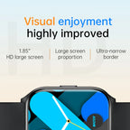Smart Watch Hebrew Language 1.85inch Full Touch Screen Make/Answer Phone Calls Notification Reminder Smartwatch For Android IOS