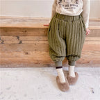 Children's Clothing From 2 To 7 Years Winter Kids Warm Cotton-Padded Trousers Baby Girls Thick Pants Toddler Boys Wear Clothes