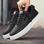 Classic Men Platform Leather Shoes Loafers Designer Trend Brand Man Flat Casual Shoes Fashion Zip Sneakers Shoes Men Mocciasins
