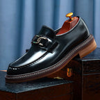 2024 New Shoes For Men Loafers Mens Dress Shoes Leather Shoes Man Male Genuine Leather Social Shoes