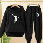Children's Sportswear,playing Clothes, Hooded Sweatshirts and Long Pants Are Suitable for Boys and Girls Aged3to13.Charming Sets