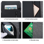 Laptop Backpack For 17 Inch Laptop Bag With USB Port Fashion Waterproof Backpacks One Bag for All Outings, for Men & Women