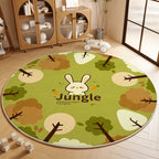 Children's Room Living Room Bedroom Bedside Carpet Round Room Maintenance Free Carpets Sound Insulation Anti Slip Cartoon Rug