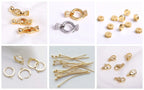 1.5mm/2mm Thin Chains 14K/18K Gold Plated O Chain For Bracelet Necklace Making Accessories DIY Jewelry Making Findings Wholesale