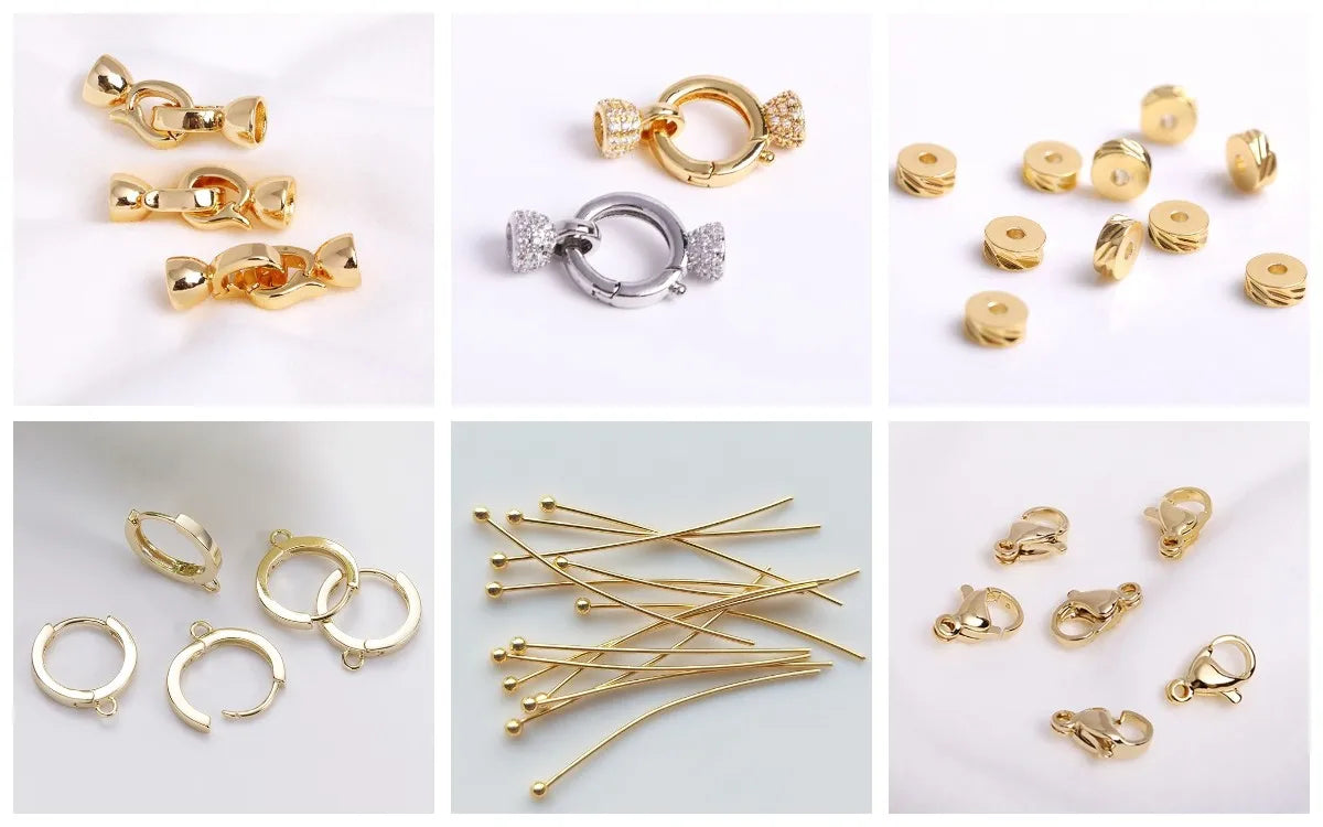 1.5mm/2mm Thin Chains 14K/18K Gold Plated O Chain For Bracelet Necklace Making Accessories DIY Jewelry Making Findings Wholesale