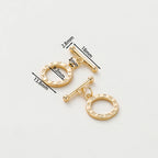 2-6Sets 14K/18K Gold Plated Brass OT Clasp Toggle Clasps Connector for DIY Bracelet Necklace Jewelry Making Findings Accessories