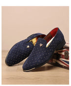 Men Loafers Leather Dress Shoes for Man Slip on Loafers Elegant Shoes Fashion Men's Flats Club Party Shoes Male Zapatos Hombre