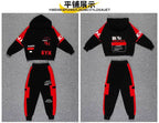 2025 autumn winter children Boy Clothes Teenager tracksuit letters Hooded Top Shirts Sweatshirt + Ankle-tie Pant 8 10 11 12 year
