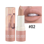 HANDAIYAN 8 Colors Velvet Nude Lipstick Sexy Red Pigments Makeup Matte Lip Stick Long Lasting Waterproof Professional Cosmetics
