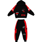 2025 autumn winter children Boy Clothes Teenager tracksuit letters Hooded Top Shirts Sweatshirt + Ankle-tie Pant 8 10 11 12 year