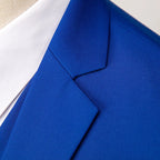 New Men Pure Color Formal Business Social Office Suit Slim Fit Jacket Male Wedding Dance Party Tuxedo Dress Simple Blazers Homme