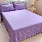 Soft Egyptian Cotton Bed Sheet Home Textile Luxury 400TC 100% Cotton Flat Sheets Bed Linen Single Queen King Size Bedspreads
