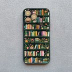 Bookshelf Small Flower Pot Mobile Phone Case For iPhone 16 15 11 12 14 13 Pro Max Mini X XSMax XR 7 8 Plus SE4 16e Silica Covers