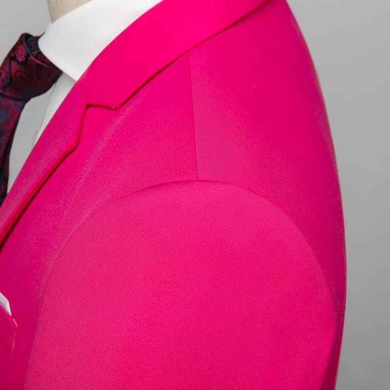 New Men Pure Color Formal Business Social Office Suit Slim Fit Jacket Male Wedding Dance Party Tuxedo Dress Simple Blazers Homme