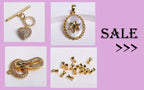 Multi Types 14K/18K Gold Plated Round Bead Frame,Brass Metal Circle Frame Connectors Spacers Beads,DIY Beading Jewelry Making