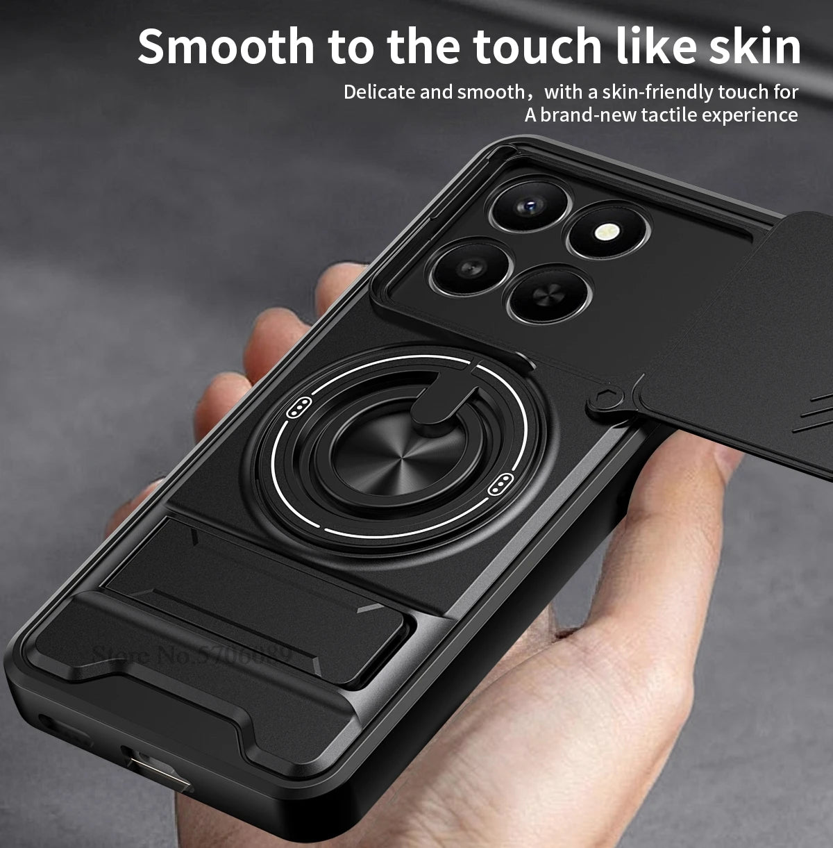 Armor Case For Honor 400 Smart 5G Case Shockproof Slide Lens Protector Phone Cover For Honor 400 Smart Case Fundas With Ring