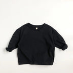 New Kids Cotton Long Sleeve T-Shirt Top 2-7Y Boys Girls Loose Basic Shirt Korean Children's Clothes 2025 Soft Undershirt Outfit