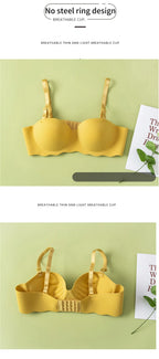 Sleek Supportive Design Children Girls Seamless Bras No Underwire Padded for Small Busts Comfort and Breathable for Active Wear