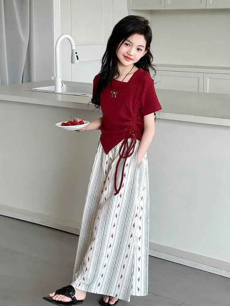 Children Clothes From 7 To 14 Years Children's Clothing Girl Setup 2025 Top Set Girls Party 12 Year Old Teens Sets for Children