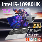 2026 Laptop Windows 11 Intel Core i9 10980HK 15.6 inch Gaming Laptops Portable Computer Backlit keyboard 16GB RAM 1TB SSD Pc