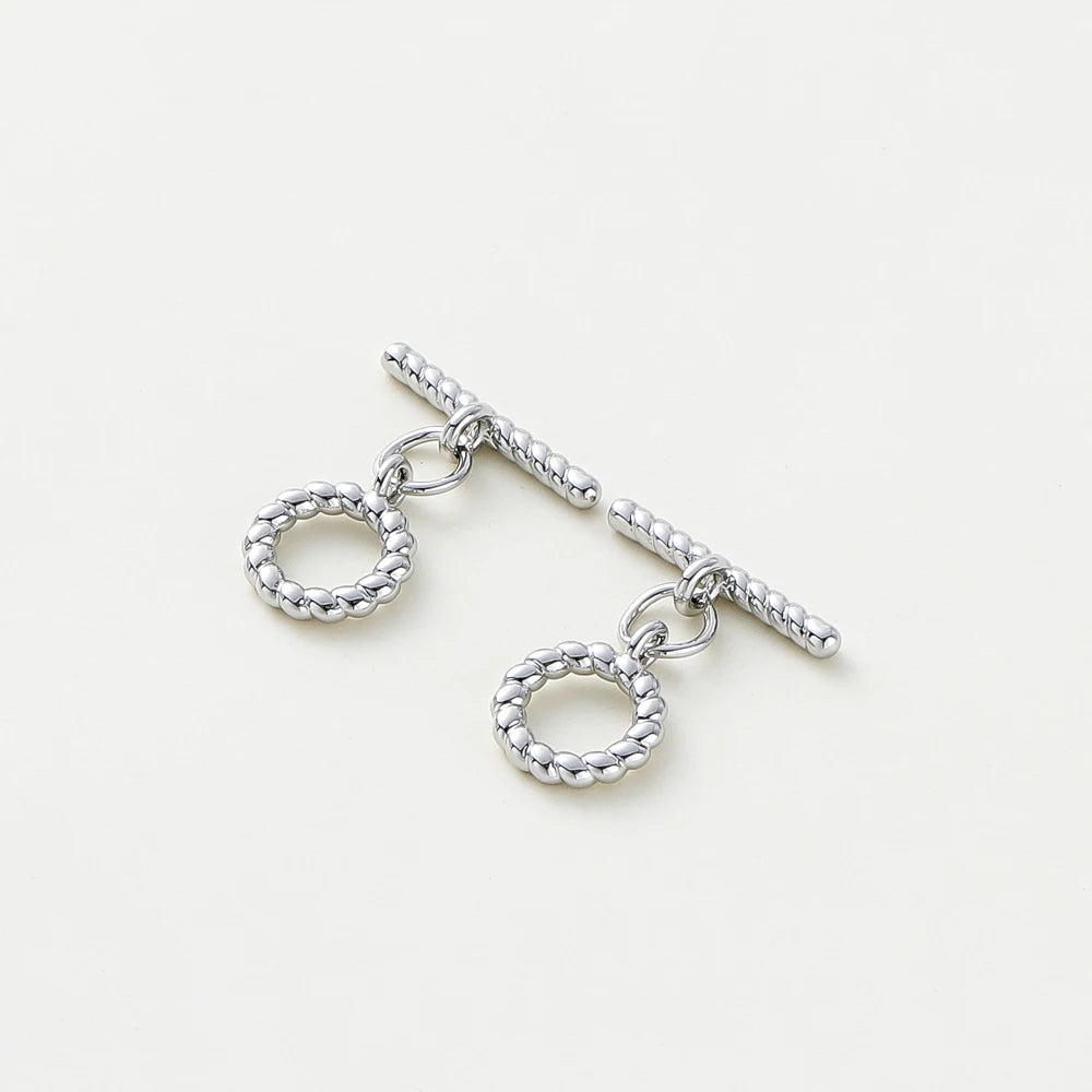 2-6Sets 14K/18K Gold Plated Brass OT Clasp Toggle Clasps Connector for DIY Bracelet Necklace Jewelry Making Findings Accessories