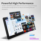 Pritom 7 Inch Tablet PC, Android 13 Quad Core, 4GB(2+2GB Virtual) RAM 32GB ROM, WiFi, Dual Camera, USB C, with Leather Case