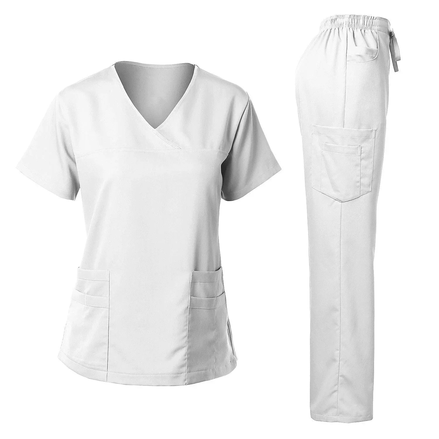 High Quality Surgical Uniform Woman Hospital Clinical Beauty Salon Spa Tops And Pants Medical Women Nursing Scrub Uniforms Sets