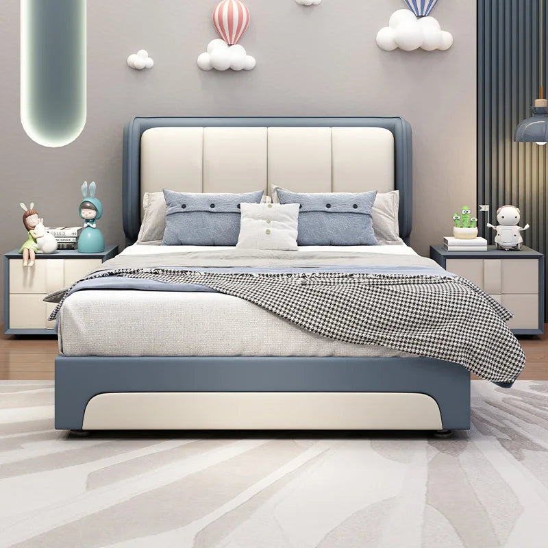 Upholstered Bedroom Bed Cute Aesthetic Children Single Bed Nightstands French Frame Muebles Para El Hogar Home Accessories