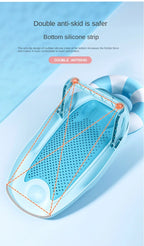 Newborn Adjustable Bath Net Seat Cushion Anti-slip Baby Bath Net Mat Children Shower Net Universal Bath Bed Holder