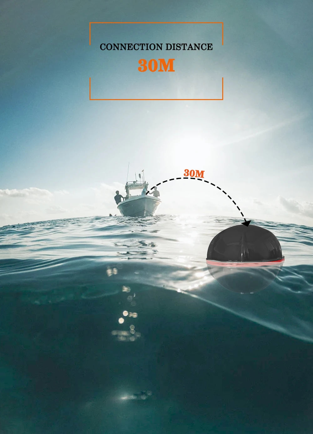 Smart Phone Fish Finder with Bluetooth, Sonar, Intelligent Fish Visual Fishing, Android and iOS, 2024New Brand