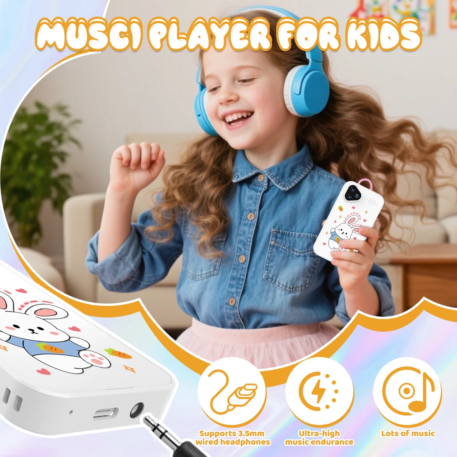 [Smart Phone] 2.8" Kids Smart Phone for Girls | Dual Camera| USB | 600mA battery| Game&Music&Alarm&Calculator，Kids Camera