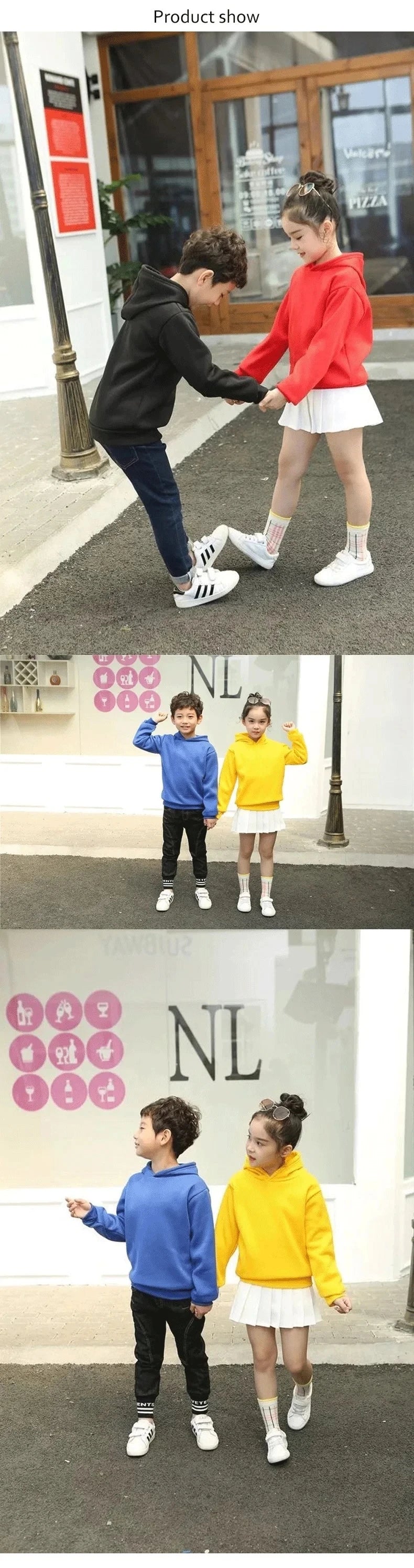 kids Kawaii Elsa Anima Film Pink Hoodies Boys Girls Casual Sweatshirt+Pants 3-12 Years Fashion Top Tracksuit Frozen Set Clothing
