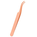 1Pc Lash Tweezers Eyelash Extensions Makeup Tools Stainless Steel Eyebrow Eyelash Tweezers Professional Lash Applicator Tool