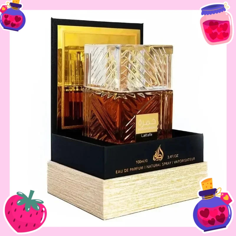 2026 NEW 100ML Birthday Present Makeup Original Arab Perfume Khamrah Qahwa Dukhan Ladies' Fragrance Spray Cologne for Man