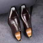 Luxury Designer Italian Style Autumn Polished Elegant Social Shoes Men Business Formal Casual Flat Shoes Men Party Wedding Shoe